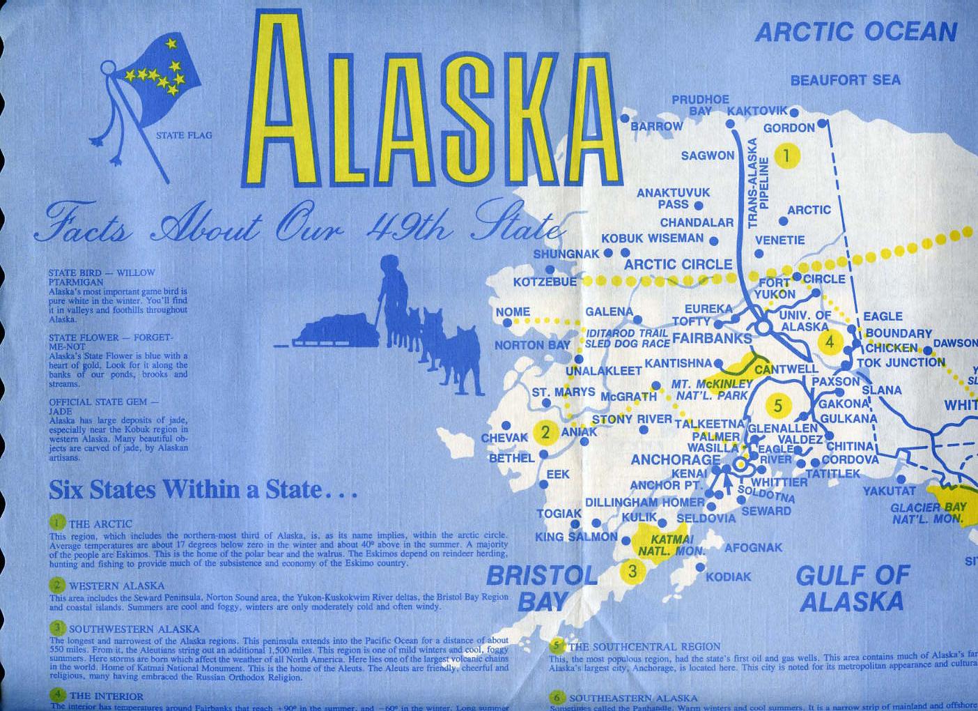 A map of State of Alaska
