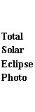 Total Solar Eclipse Photo