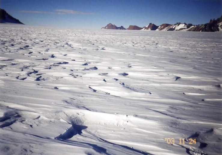 An ice field of the South Pole