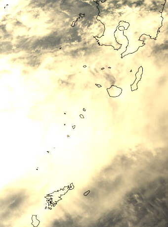 2009.7.22トカラ列島の気象衛星写真