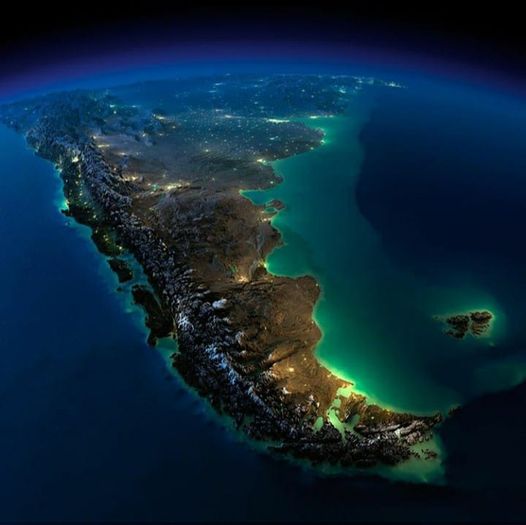 ISSから撮影された南米の素晴らしい景色