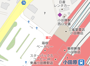 小田原駅西口周辺地図